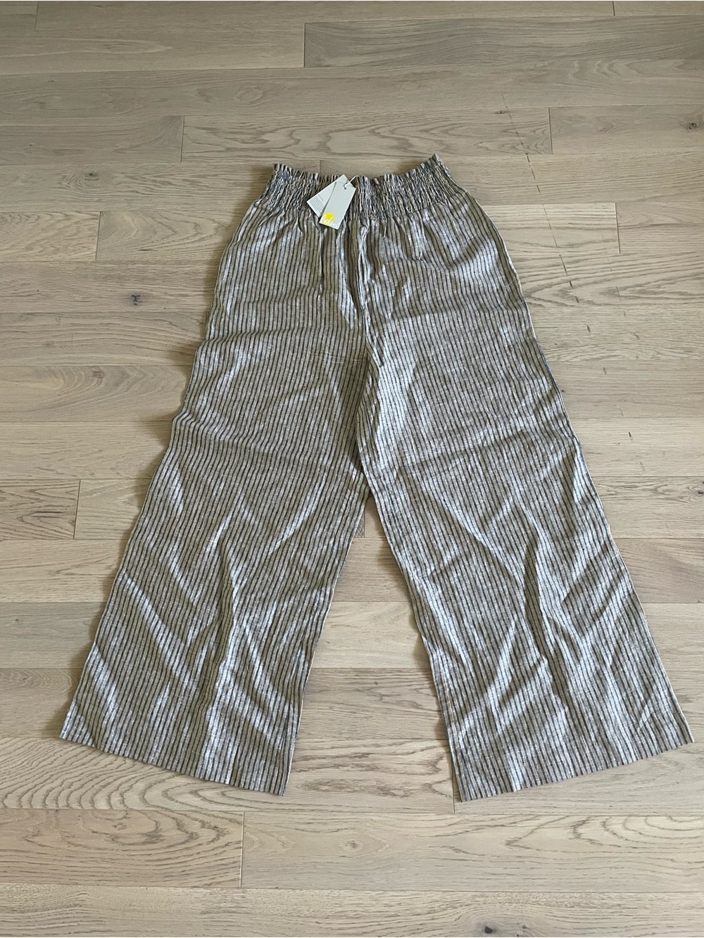 Boden Wide-Leg Linen-Blend Pants 10R - Picture 3 of 7